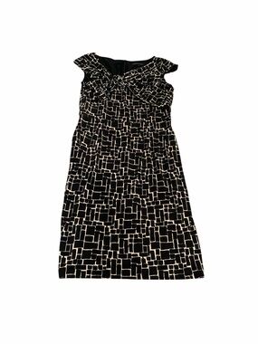 DAVID MEISTER geometric sheath dress